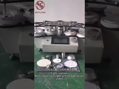 4 Sınav İstasyonu SATRA TM31 Martindale Abrasion Tester 44mm Abrasion Head ile