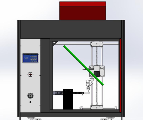 Alev yanma süresi 15 saniye 600 mm test edilen tellerin uzunluğuyla tamamen ayarlanabilir yanıcılık test ekipmanları