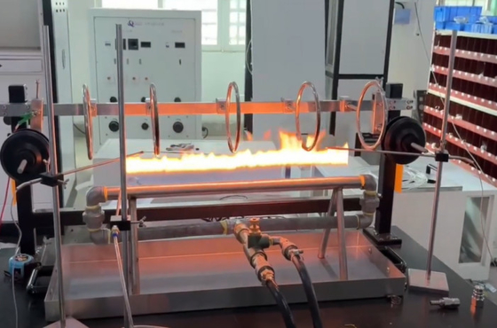 BS 6387 IEC 60331-11 Yangına direnç için 1KW güçte yanıcılık testi ekipmanları