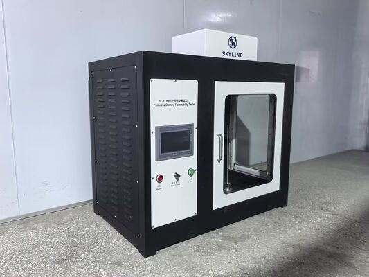 satın al ISO 15025 Koruyucu Giysi Yanıcılık Test Cihazı, Paslanmaz Çelik Konstrüksiyon ve Otomatik Alev Uygulaması Çevrimiçi üretim