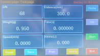 0.007M / S Kinetik Enerji Test Cihazı Sensör Mesafe Seçimi 100-500mm