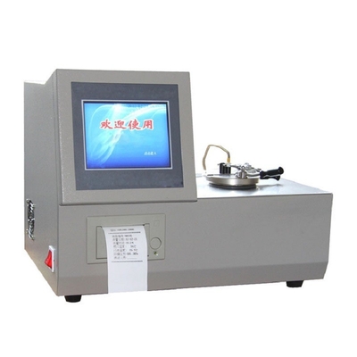 ASTM D3828 Yağ Analizi Test Cihazları Düşük Sıcaklık 8in Ekran Kapalı Kap Parlama Noktası Test Cihazı