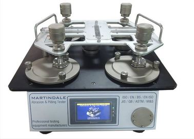 4 Test İstasyonu SATRA TM31 Martindale Aşınma Test Cihazı, 44mm Aşınma Başlıkları ile