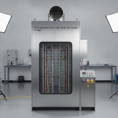 İyi bir fiyat. UL1666 CMR Vertical Shaft Cable Tray Fire Test Chamber for Flame Retardant Cable Certification SL-1666 Çevrimiçi