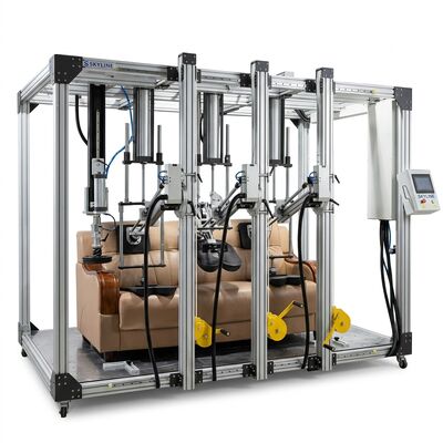 İyi bir fiyat. BIFMA X5.1 BIFMA X5.4 EN 4875 Üç Koltuklu Kanepe Dayanıklılık Test Makinesi Sandalye Koltuk ve Sırt Test Çevrimiçi